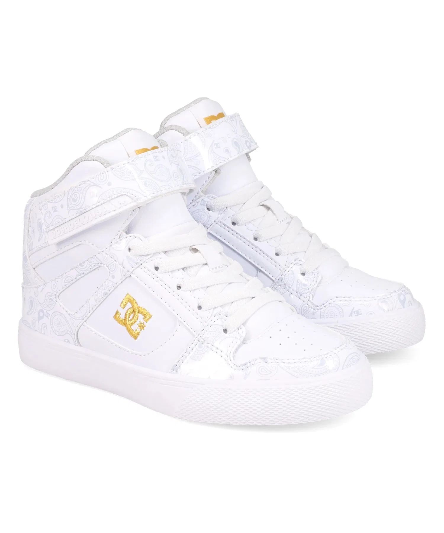 Детские высокие кроссовки DC SHOES Ks PURE HIGH-TOP SE EV SN белые