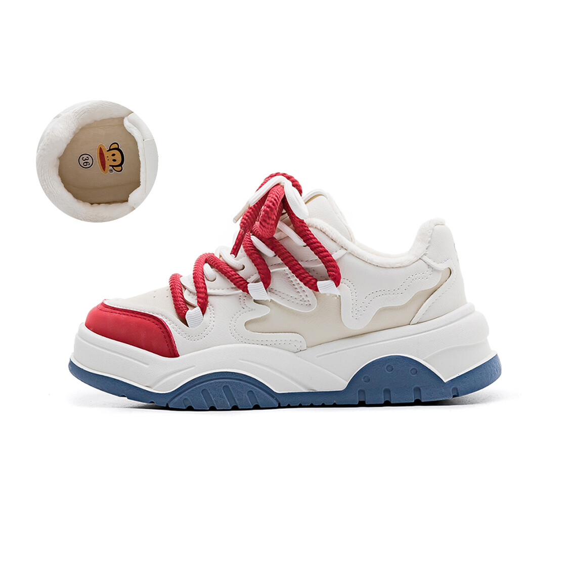 

Кроссовки paul frank Skateboarding Shoes Women's Low-top, бежевый
