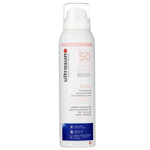 

Уф-Спрей для лица и кожи головы spf50 150 мл Ultrasun