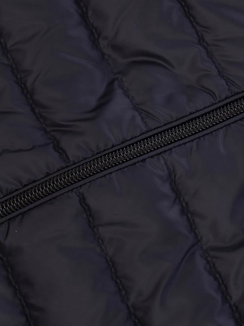 Стеганая куртка на молнии спереди Moncler Enfant, синий — фото 3