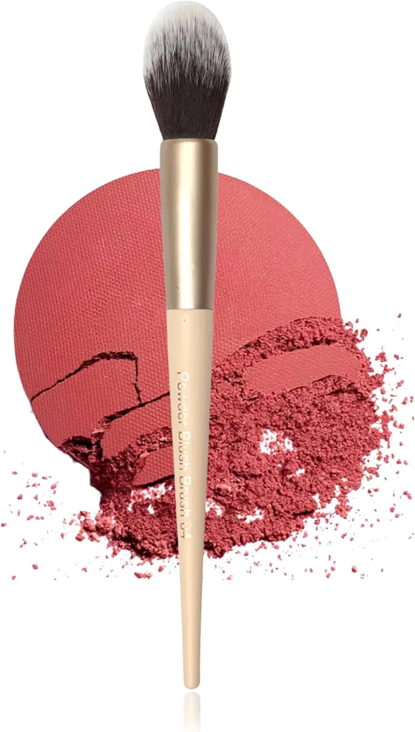 Кисть для румян Milagro Beauty с веганским ворсом бежевый