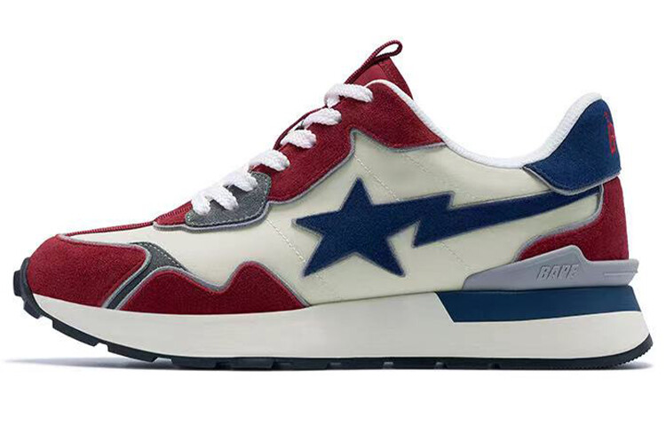 

Кроссовки A BATHING APE Road Sta Red White Blue, желтый
