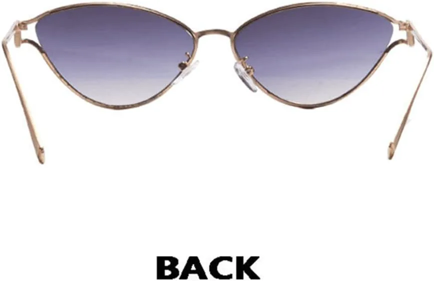 

Женские солнцезащитные очки «кошачий глаз» в роскошном винтажном стиле, маленькая овальная оправа в стиле панк с металлическим каркасом TOIPASTN, Tyj337-5