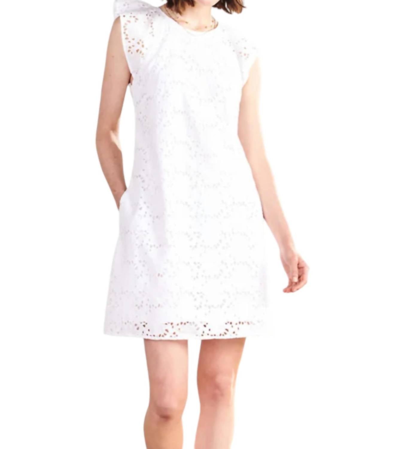 

Платье Kaia Eyelet белого цвета Hatley
