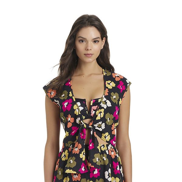 

Женский топ для пляжа с узлом спереди Modern Supply By Sanctuary, Pop Garden