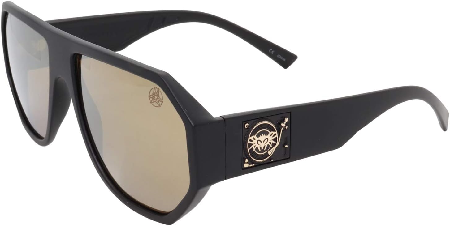 

Солнцезащитные очки BLACK FLYS Mix Master Fly - Mix Master Mike Collab 62 мм-18 мм-148 мм (матовый черный/золотисто-зеркальные линзы) black flys eyeglasses, Matte Black / Gold Mirror Lens