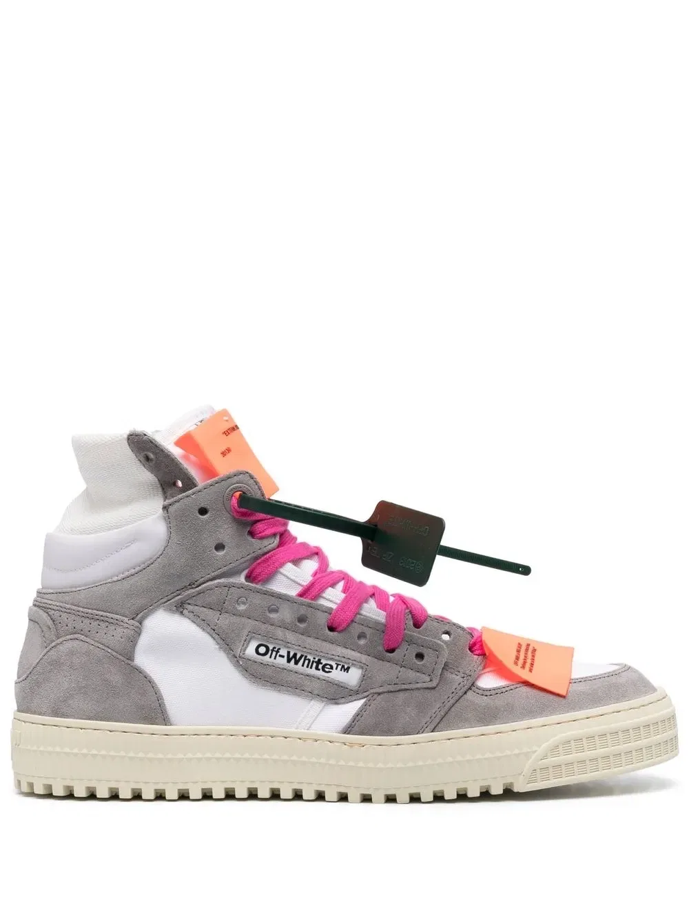 Кроссовки на шнуровке с застежкой-молнией Off-White, белый