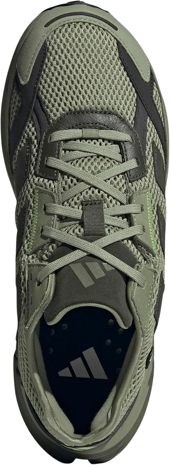 Мужские беговые кроссовки Adidas Adistar 3 Sportswear - зеленые, зеленый/черный — фото 4