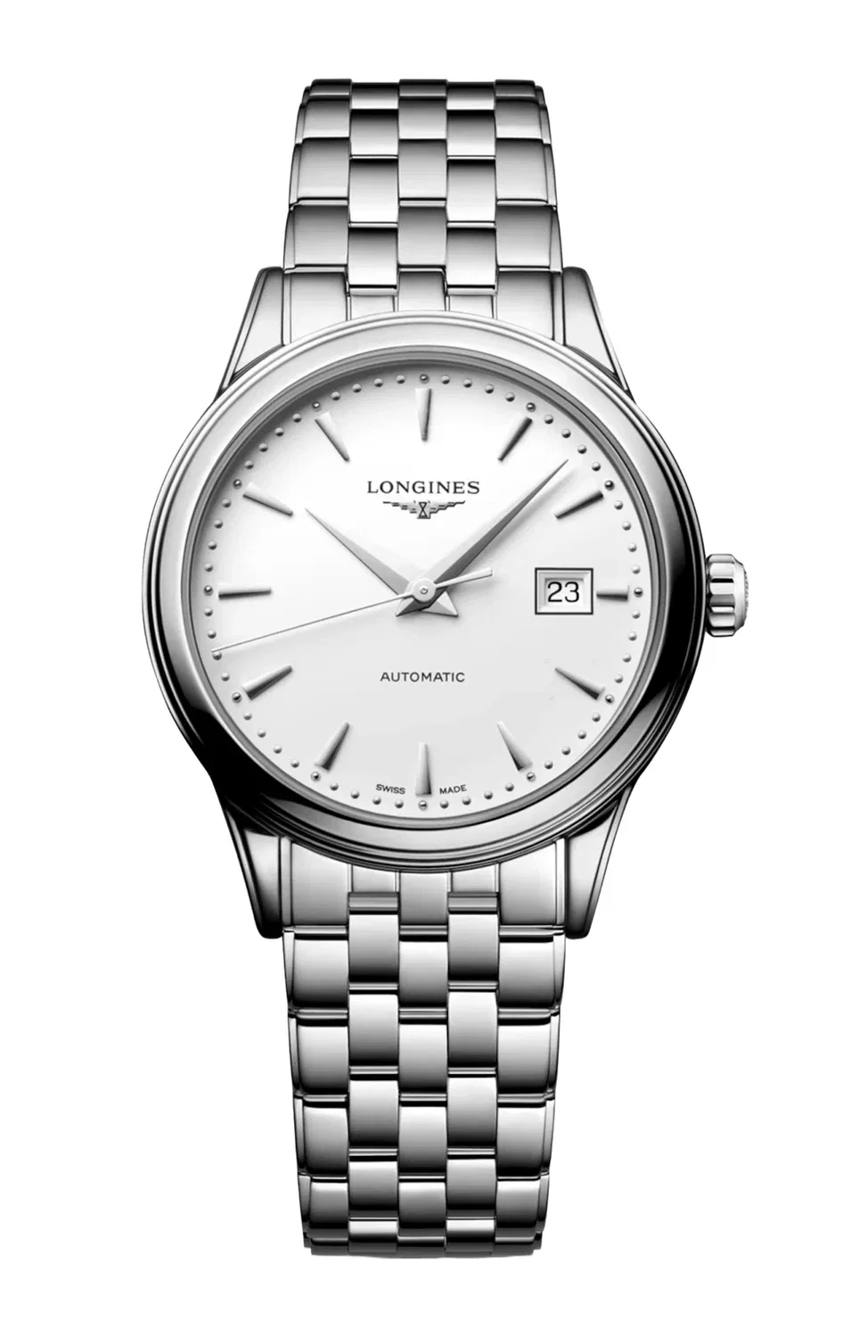 Флагманская классика - L4.374.4.18.6 LONGINES, серебряный