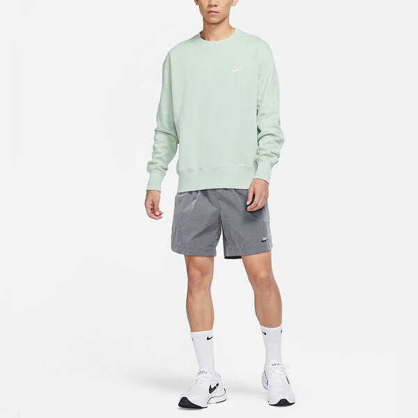 Толстовка Men's Nike Sportswear Logo Casual Sports Round Neck Pullover Light Green, зеленый — фото 3