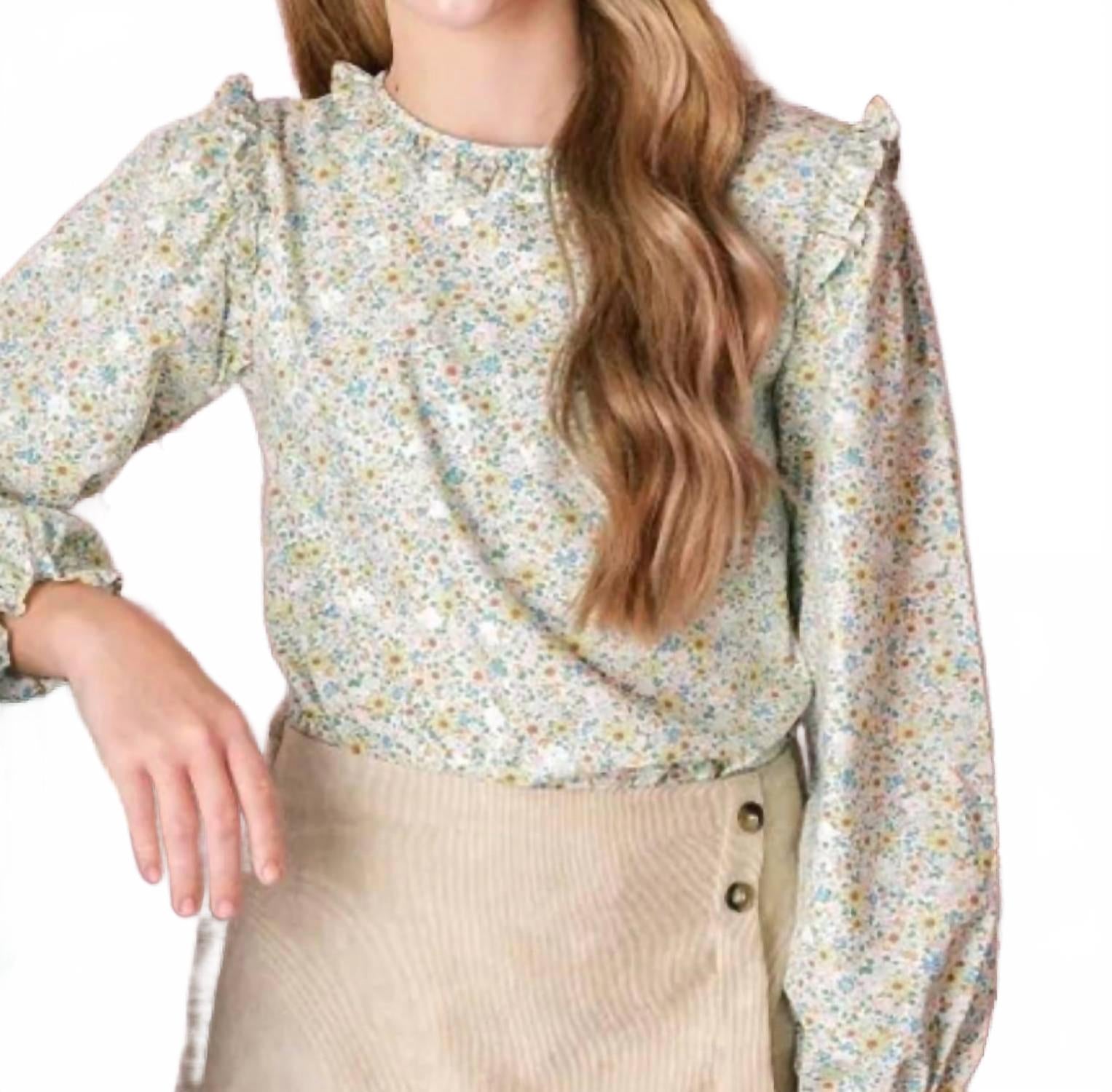 

Блузка Evelyn для девочек в цветочек Tupelo Set Proper, Tupelo Floral