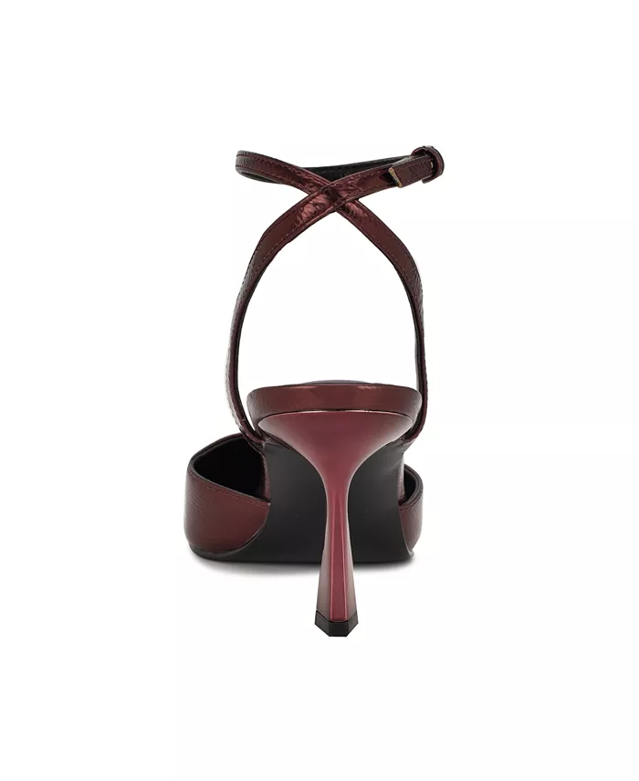 Женские туфли-лодочки Kellie с острым носком и коническим каблуком Nine West, красный — фото 3