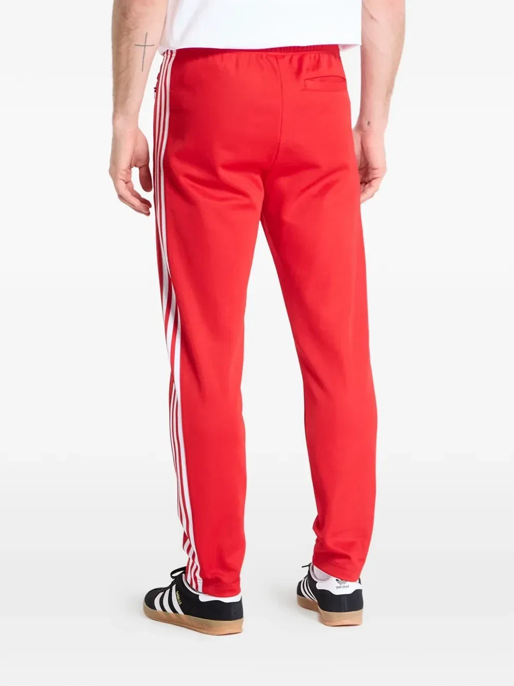 Спортивные брюки с логотипом adidas, красный — фото 3