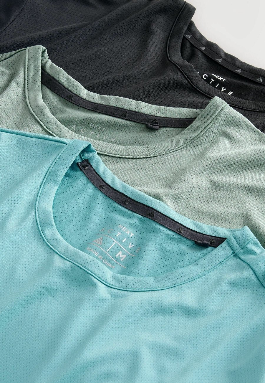 Футболка Next 3 PACK, Blue Black Green/Blue — фото 2