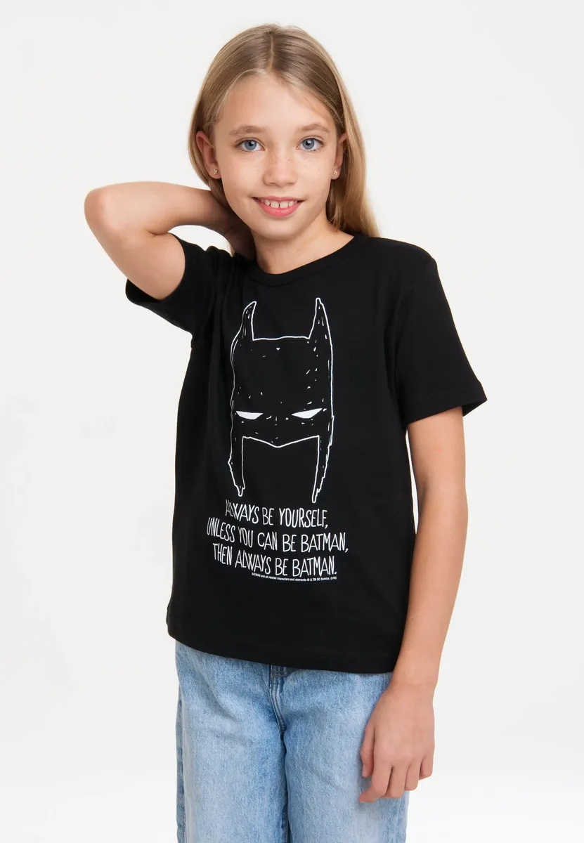 

Футболка Logoshirt "DC - Batman - Always Be Yourself" с классным принтом "Бэтмен", черный