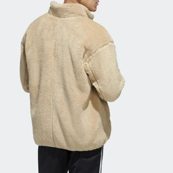Куртка adidas Solid Color Casual Sports Stay Warm Stand Collar Jacket Brown, коричневый — фото 4