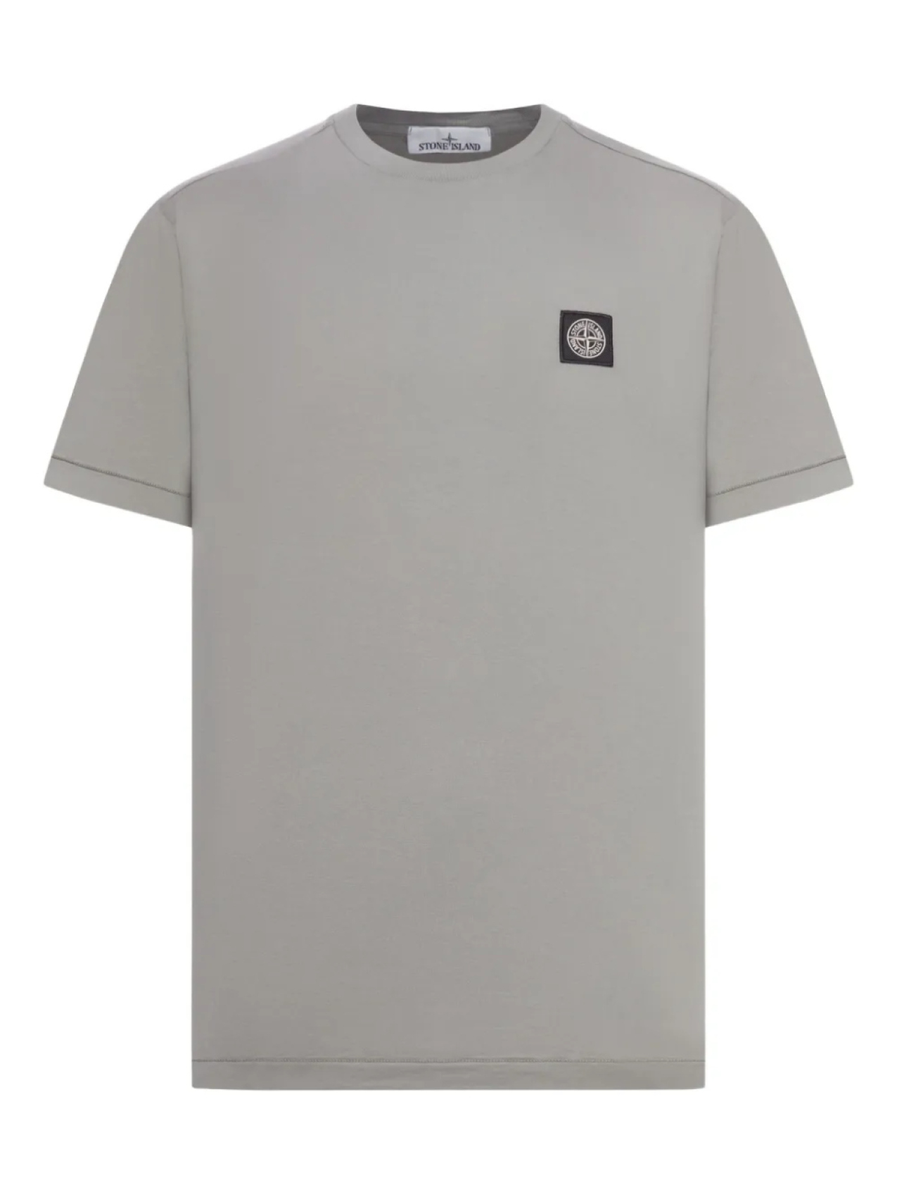 

Футболка из хлопка с нашивкой-логотипом Stone Island, серый