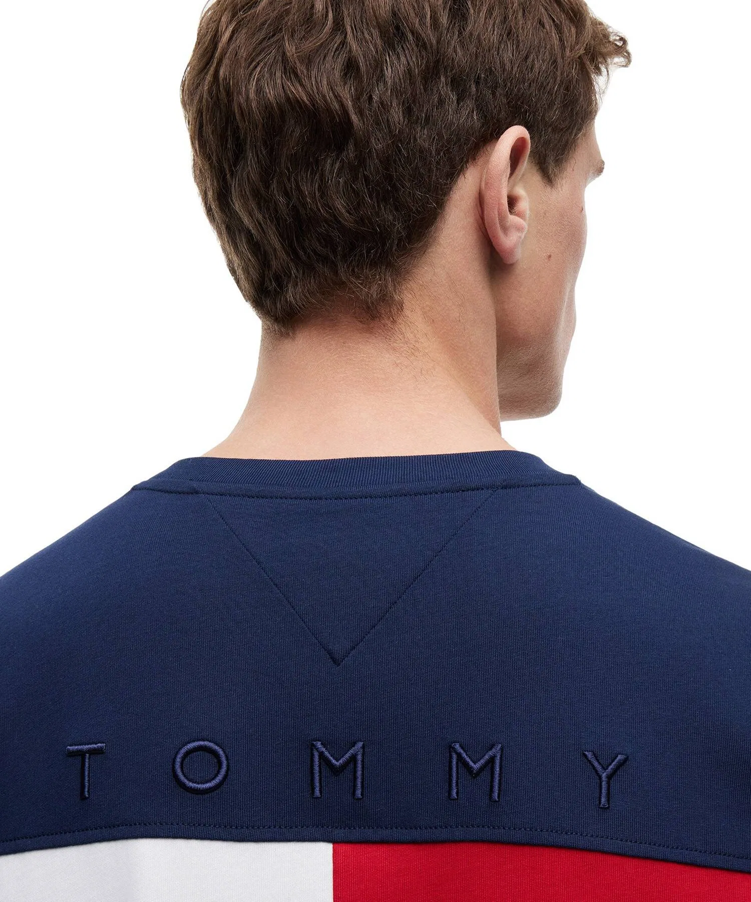 Мужская футболка Tommy Hilfiger с круглым вырезом и логотипом — фото 4