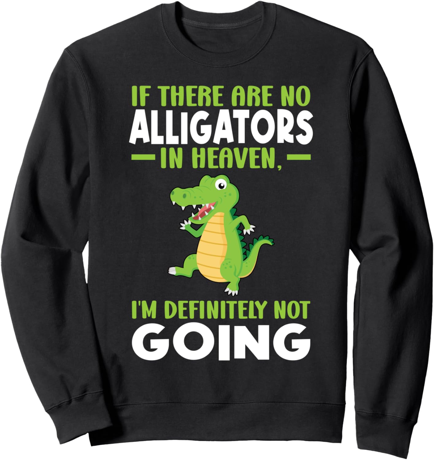 

Если на небесах нет аллигаторов, то толстовка с изображением аллигатора Alligator Lover Alligator Owner Gifts, черный