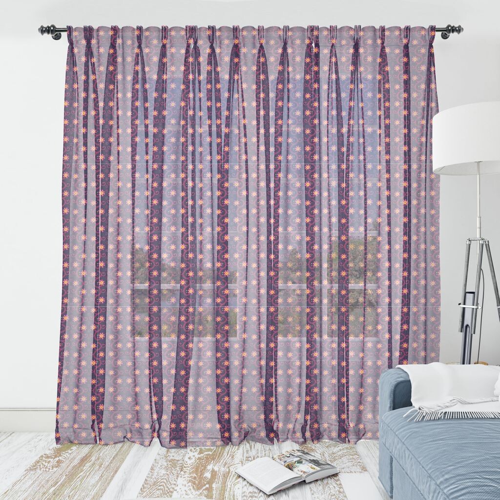 

ABAKUHAUS Цветочный гобелен, красивый мотив с цветами, красивая закрученная абстрактная ветка, шелковистая атласная ткань для гостиной, спальни, 274 см x 274 см, темно-фиолетовый пурпурный, мультиколор