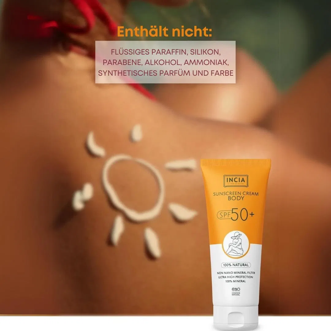 Натуральный солнцезащитный крем для тела SPF50 от INCIA, 150 мл Incia — фото 2