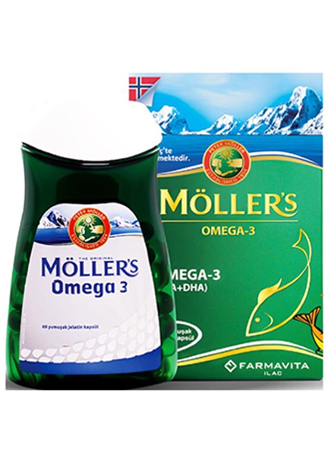 

Мёллерс Омега 3 60 капсул MÖLLER'S