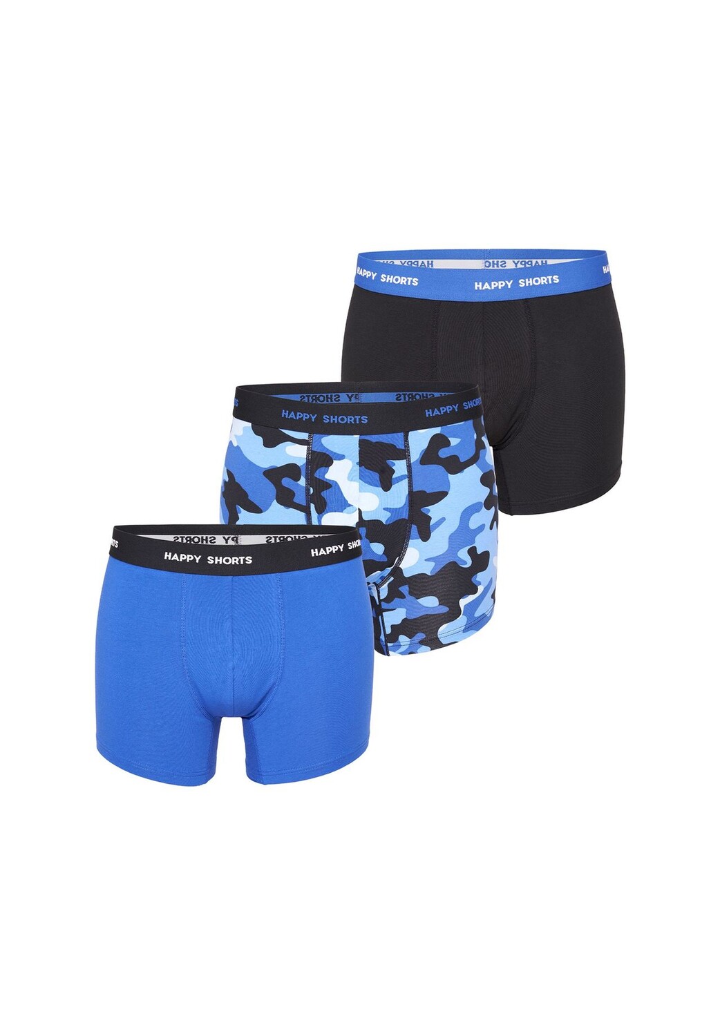 

Трикотажные трусы в стиле ретро HAPPY SHORTS, цвет Blue Camouflage Herren