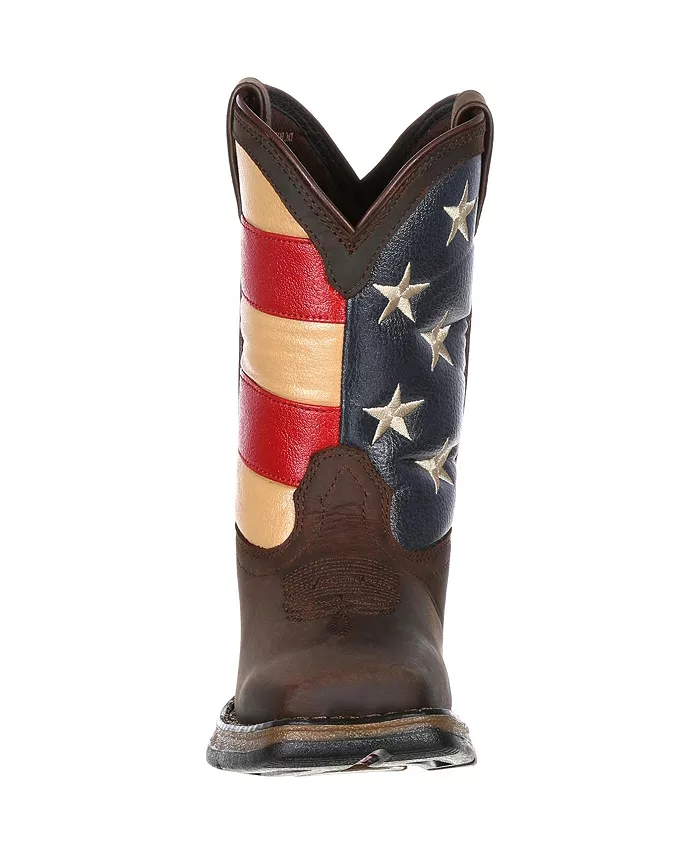 Детские Lil' Rebel от Kids' Patriotic Western Boot Durango, коричневый — фото 3