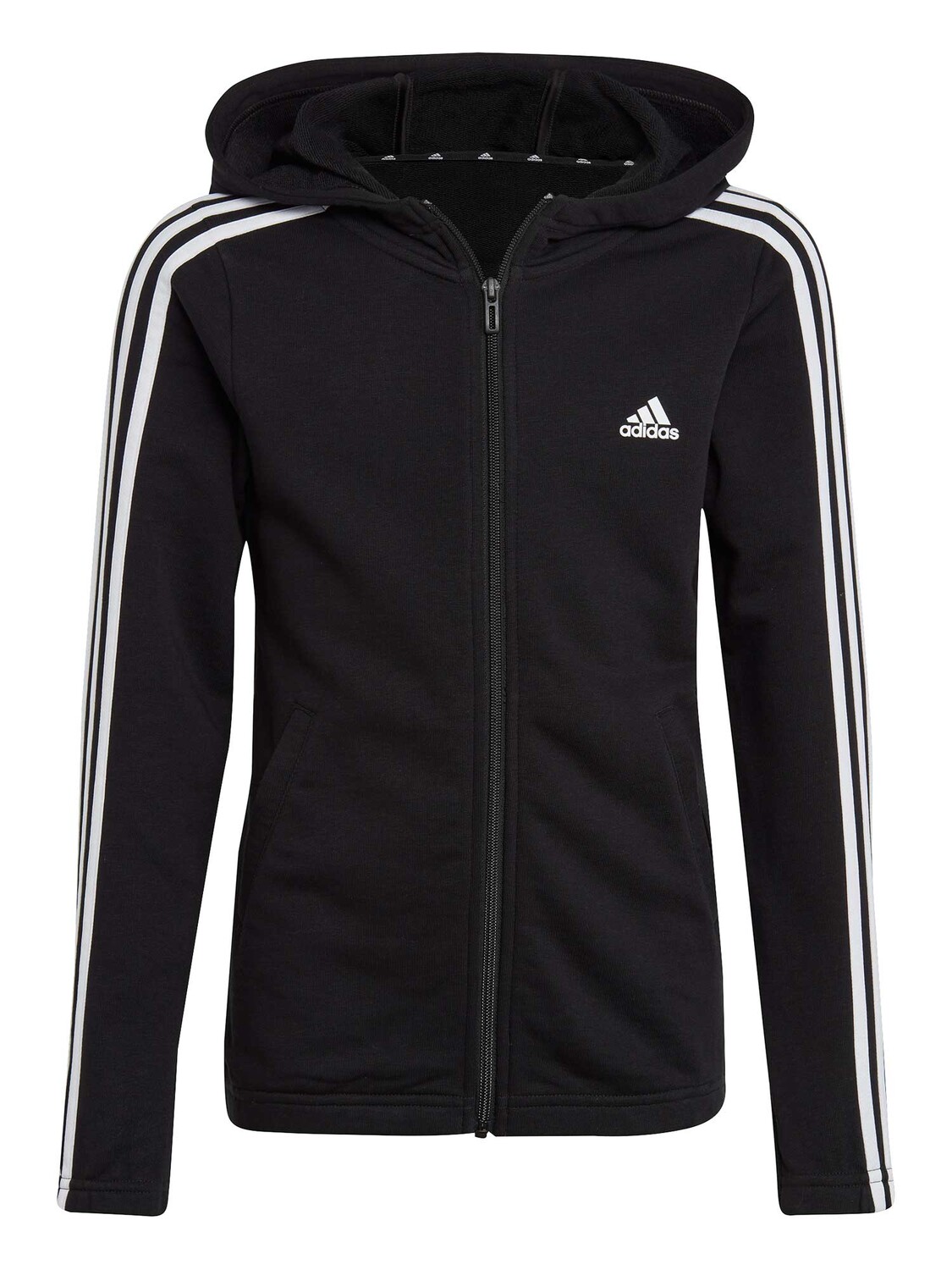 

Толстовка Adidas Sportswear Essentials 3-Stripes Full-Zip Hoodie, черный