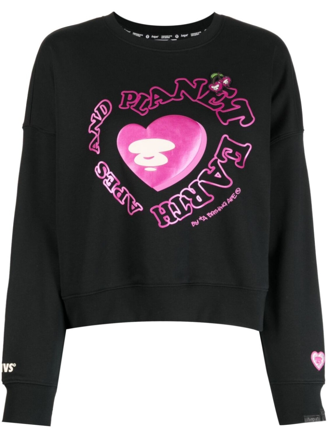 

Толстовка с тисненым логотипом AAPE BY *A BATHING APE, черный