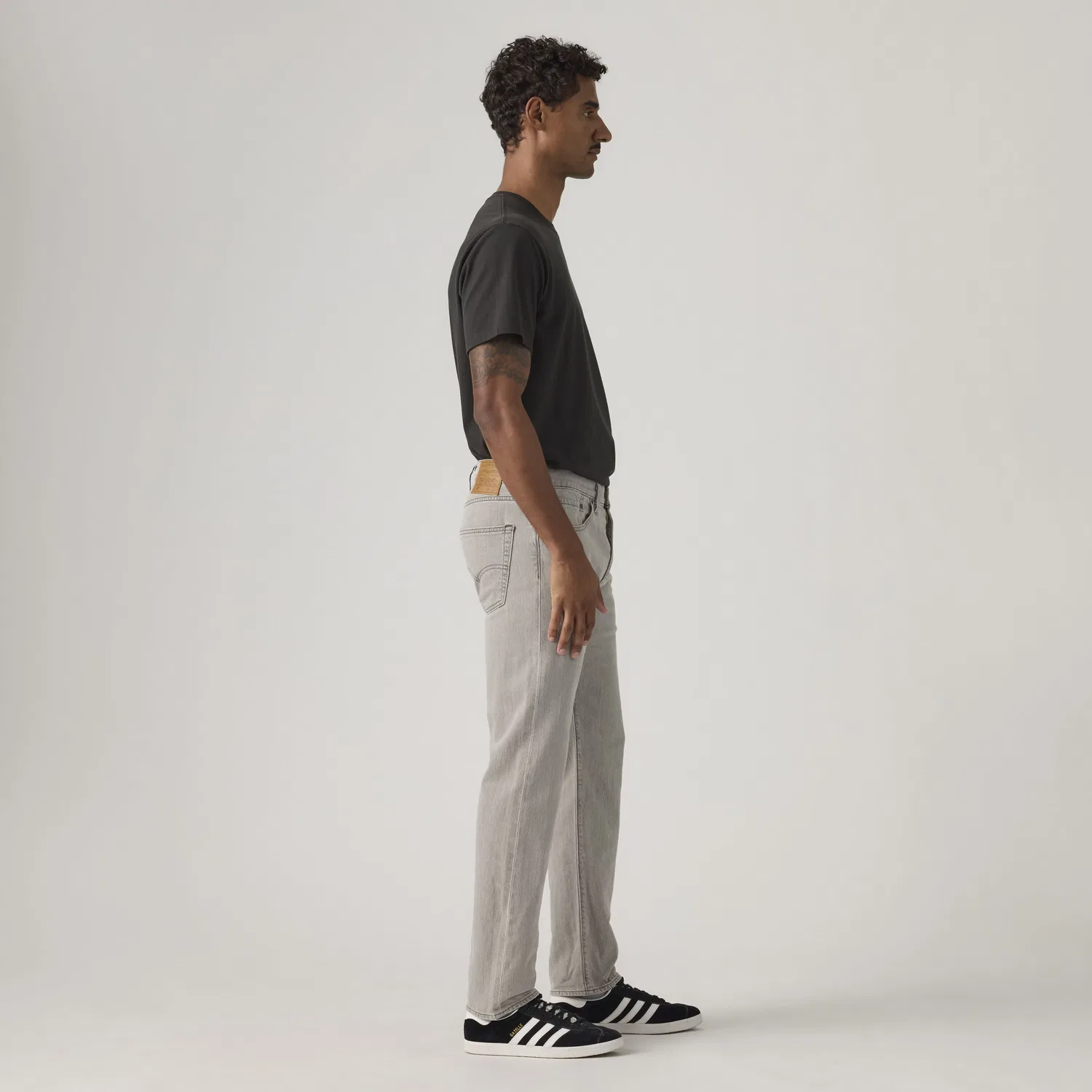 Мужские джинсы 502 Taper из льняной ткани + деним Levi's, Grey — фото 4