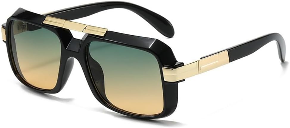 

Солнцезащитные очки прямоугольной формы для мужчин и женщин, с градиентными линзами, поликарбонатной оправой, золотистым покрытием и защитой от УФ-излучения UV400 LANGSER, C1