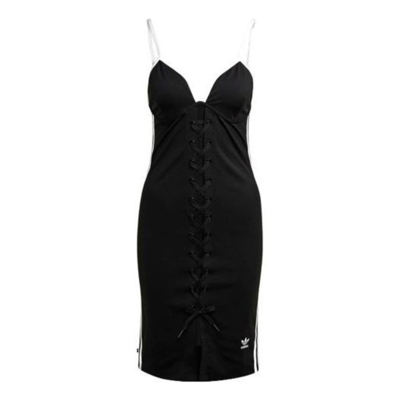 

(WMNS) Платье Adidas Always Original на шнуровке, цвет черный