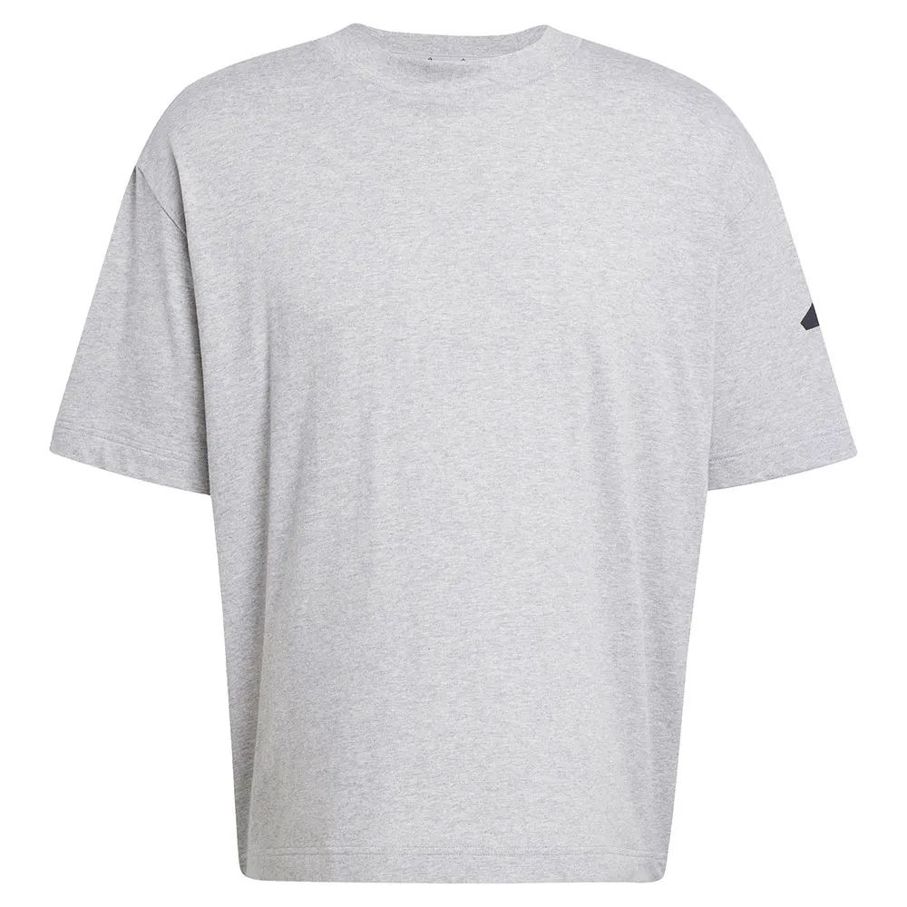Футболка с коротким рукавом adidas Essentials Loose Fit 3 Bar Logo, серый — фото 3