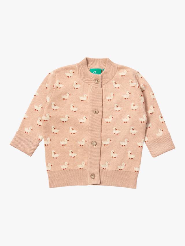 

Детский кардиган Ducks вязаный Little Green Radicals, Pink/Multi