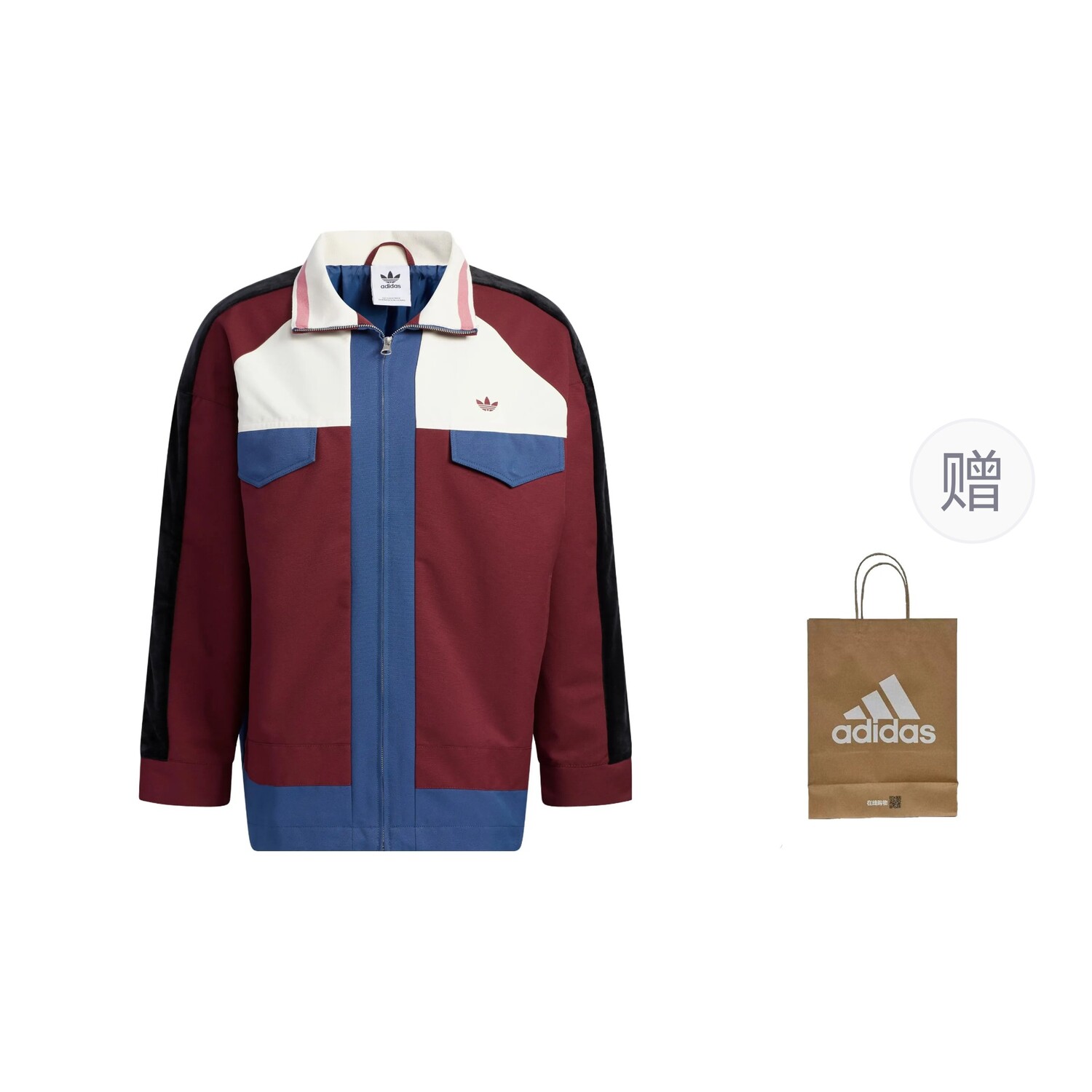 

Куртка Clover Series Мужская Темно-красный Adidas Originals