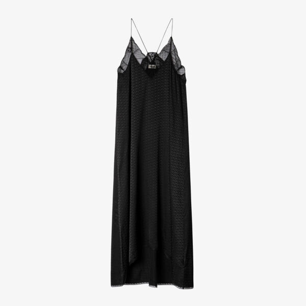 

Платье миди Risty с кружевной отделкой Zadig&Voltaire, цвет noir