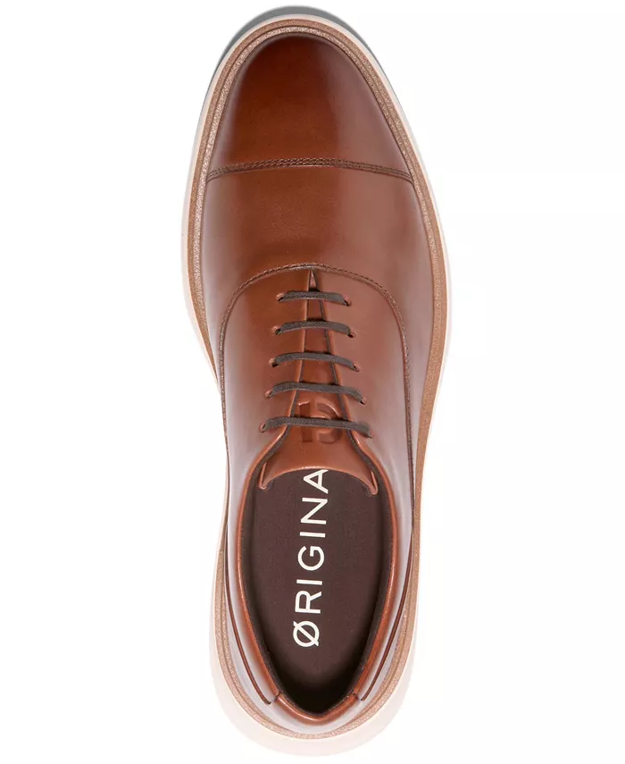 Мужские оригинальные оксфорды Grand Cityspectre с мыском Cole Haan, коричневый — фото 4