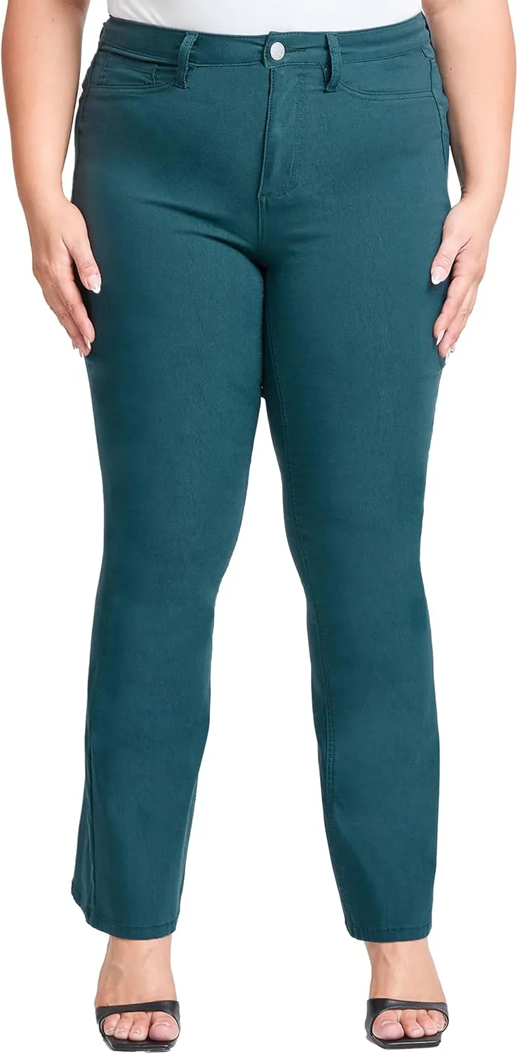 

YMI Women's Plus Size Hyperstretch High-Rise Flare Pants