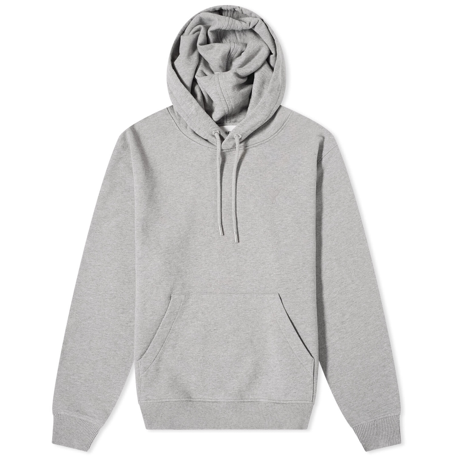 

Худи Ami Paris Tonal Heart Hoodie, цвет Heather Grey
