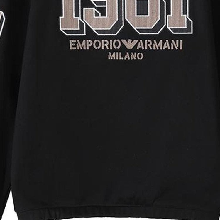 Свитшот SS24 мужской черный EMPORIO ARMANI — фото 4