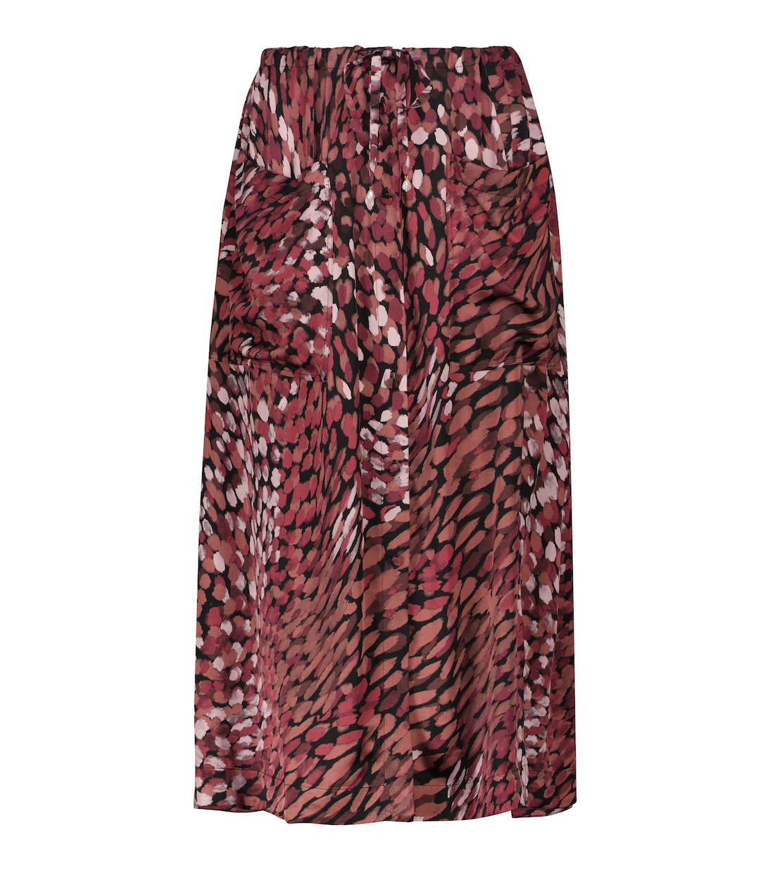 

Юбка миди с высокой талией и принтом Тэнди Altuzarra, Merlot Multi Dot