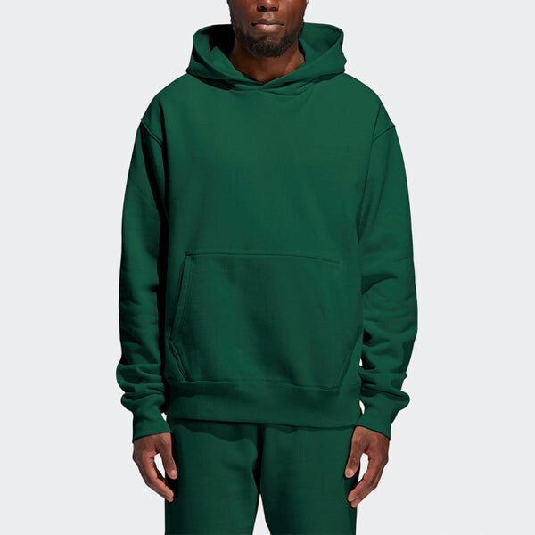 Толстовка adidas originals x Pw Basics Hood Embroidered Monogrammed Hooded Sweater Unisex Green, зеленый — фото 3