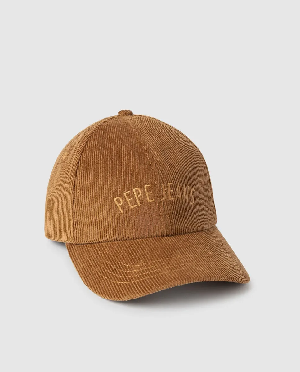 

Вельветовая кепка с логотипом для женщин Pepe Jeans, оранжевый