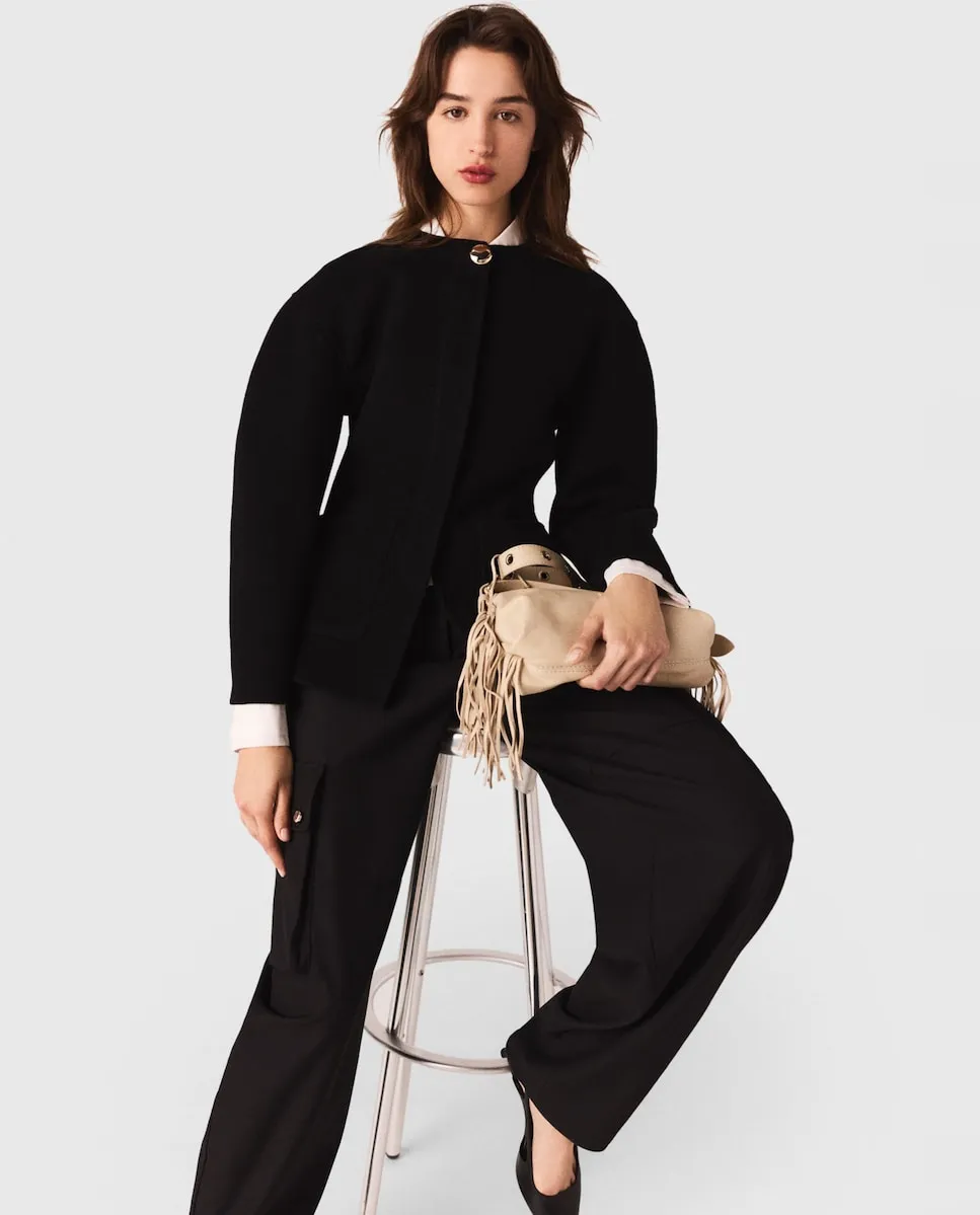 

Женское двустороннее пальто Maje, черный