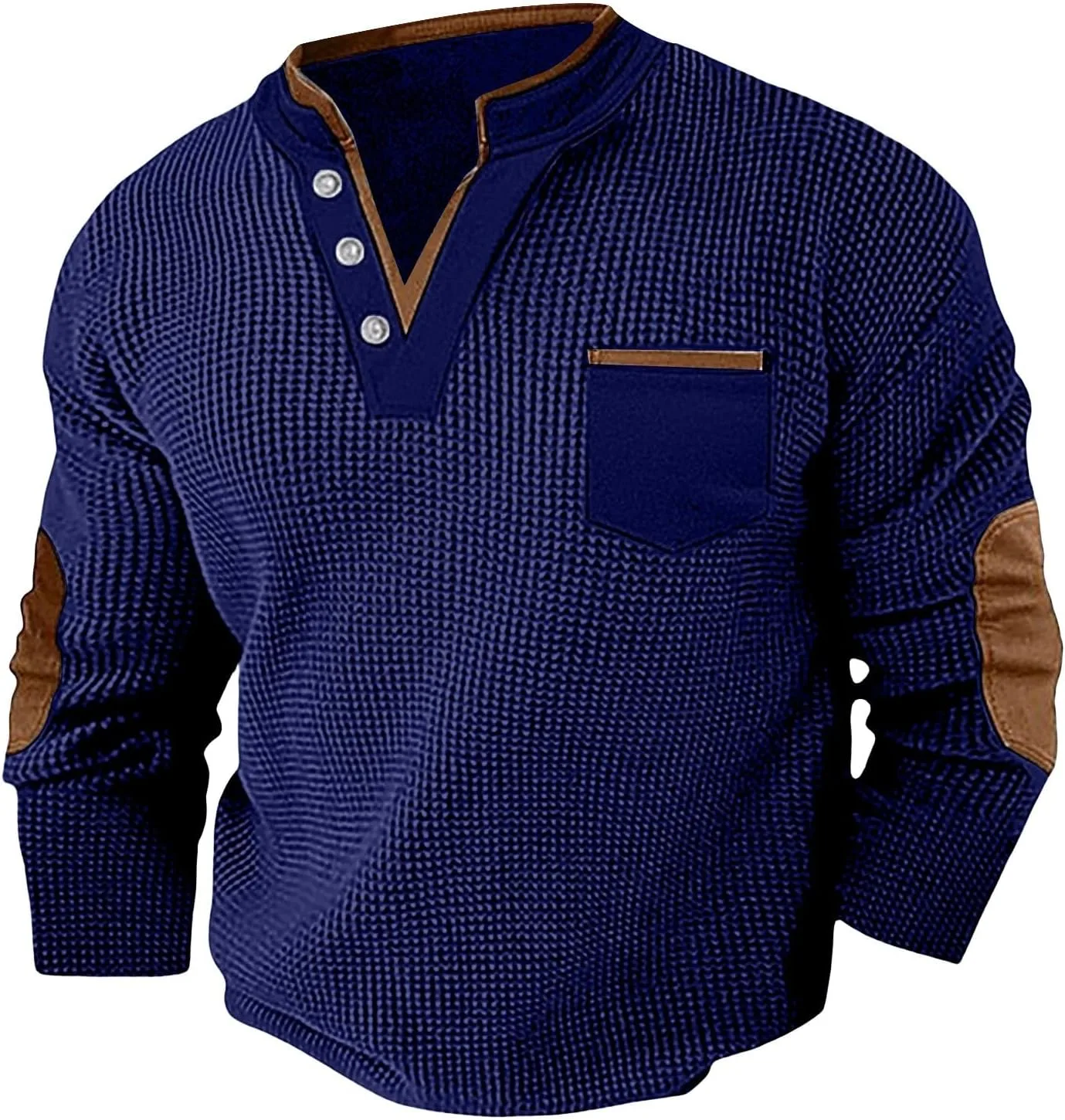 

Свитшот мужской с длинным рукавом, waffle knit, с карманом