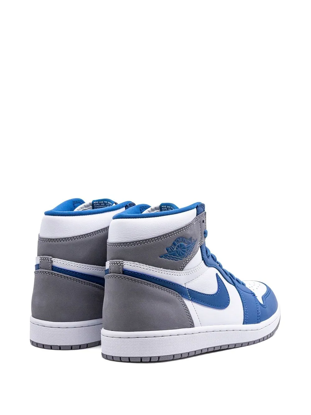 Кроссовки Air  1 High OG True Blue Jordan, синий — фото 3