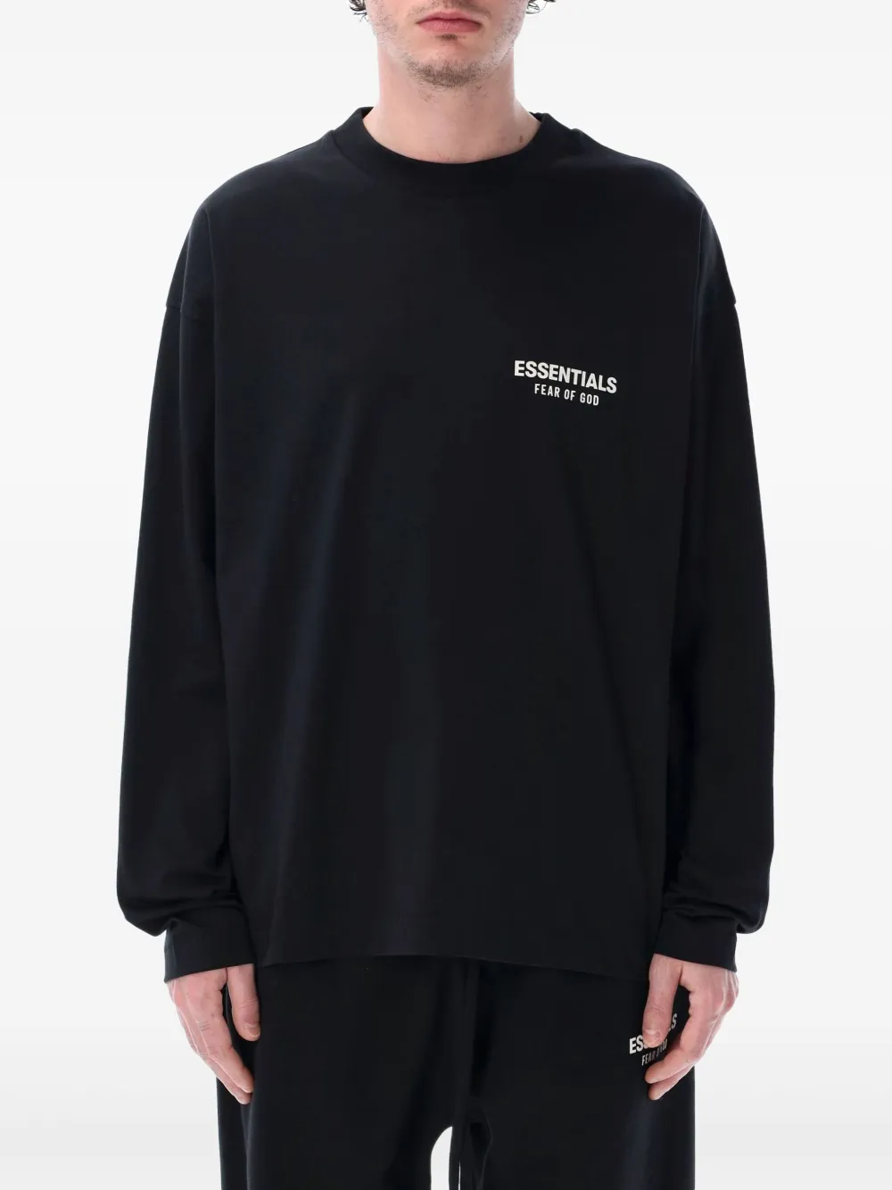 

Футболка Essentials с длинными рукавами и логотипом FEAR OF GOD ESSENTIALS, черный
