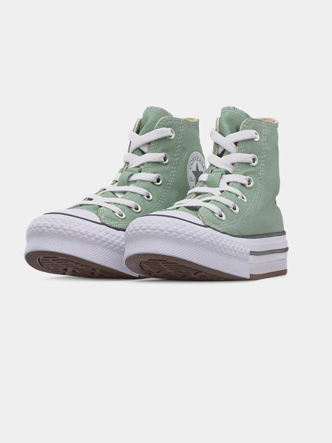 Кроссовки Converse CTAS светло-зеленого цвета — фото 2