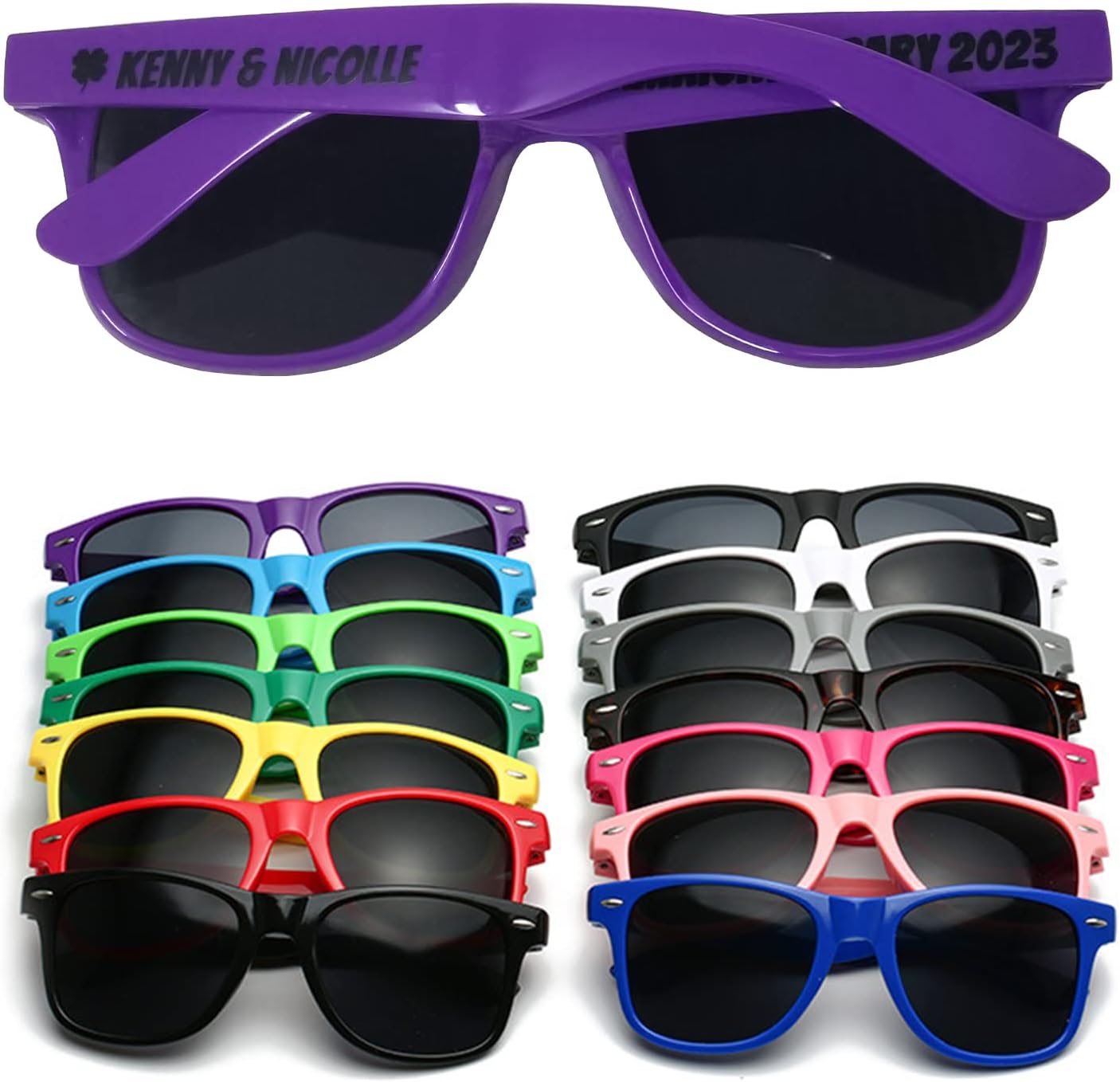 

Персонализированные солнцезащитные очки оптом, изготовление на заказ, свадебные солнцезащитные очки, солнцезащитные очки для девичников, солнцезащитные очки для женщин и мужчин DFDG, Purple